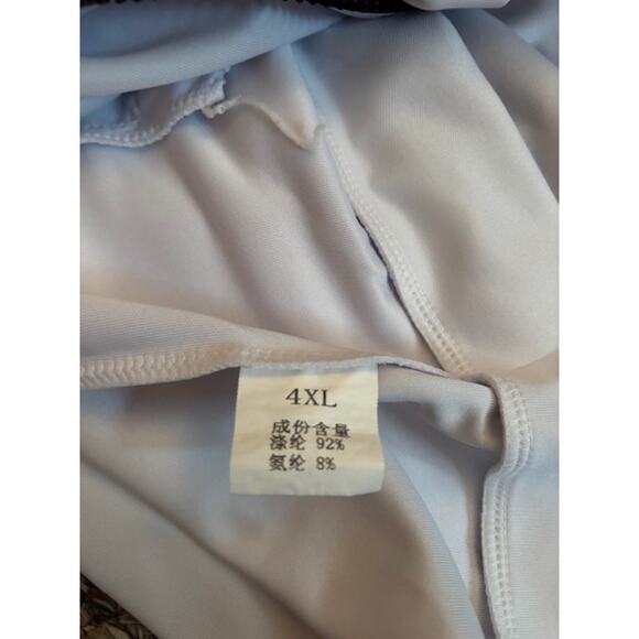 Moncler White Zipper Jacket Size 4XL with Black Stripes in sleeves - Picture 3 of 4